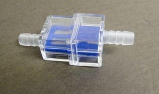 HELIX RACING 118-9014 FUEL FILTER 1/4FT (6MM) RECTANGULAR, Complete Assembly; In-Line; 1/4 Inch Inlet/Outlet; Rectangular Shape; 106 Micron Stainless Steel Screen Element In Blue Frame; Clear Housing; Single - High quality product image showing HELIX RACING 118-9014 FUEL FILTER 1/4FT (6MM) RECTANGULAR, Complete Assembly; In-Line; 1/4 Inch Inlet/Outlet; Rectangular Shape; 106 Micron Stainless Steel Screen Element In Blue Frame; Clear Housing; Single details and features