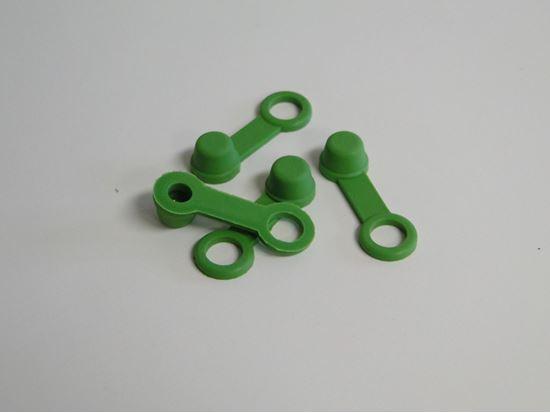HELIX RACING 202-2003 BRAKE BLEEDER CAP GREEN W/ TETHER, Green; With Tether; Set Of 4 - The Twister Group Tools product