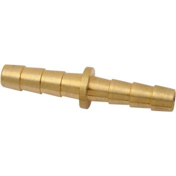 HELIX RACING 052-0470 BRASS BARB/BARB SPLICER 3/16, 3/16 Inch Hose Barb; Straight; Without O-Ring; Without Jam Nut; Brass; Single