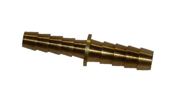 HELIX RACING 053-3491 BRASS BARB REDUCER 5/16- 1/4, 5/16 To 1/4 Inch Reducer Hose Barb; Straight; Without O-Ring; Without Jam Nut; Brass; Single