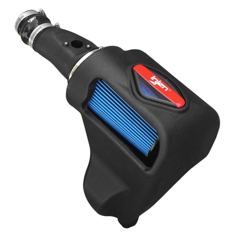 INJEN EVO1500 Cold Air Intake; Evolution Series; Black Polyethylene Tube; Supernano-Web Blue Filter; With Air Box - High quality product image showing INJEN EVO1500 Cold Air Intake; Evolution Series; Black Polyethylene Tube; Supernano-Web Blue Filter; With Air Box details and features