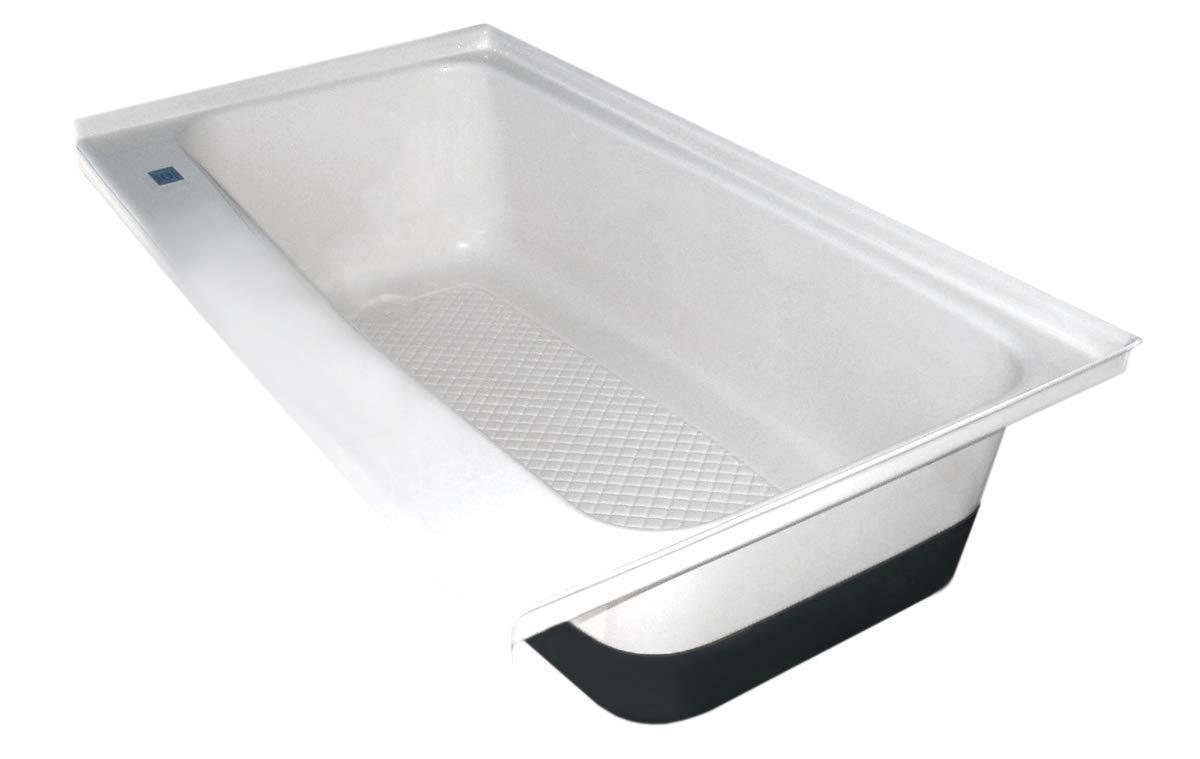 ICON 00478 Bath Tub with Left Hand Drain TU600LH - Polar White - High quality product image showing ICON 00478 Bath Tub with Left Hand Drain TU600LH - Polar White details and features