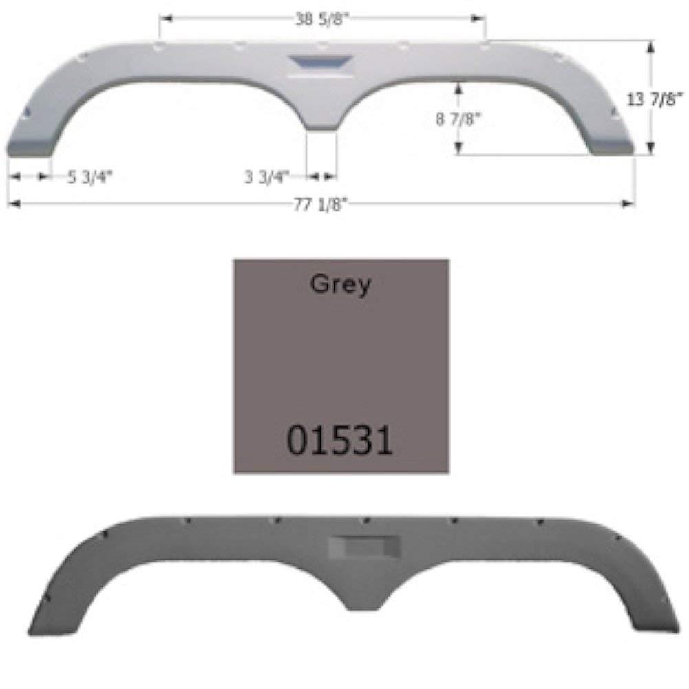 ICON 01531 Fleetwood 5th Wheel Travel Trailer Fender Skirt FS720 - Grey - High quality product image showing ICON 01531 Fleetwood 5th Wheel Travel Trailer Fender Skirt FS720 - Grey details and features
