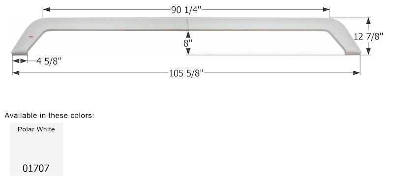 ICON 01707 Fender Skirt, Triple, Forest River, FSPolar White - The Twister Group Tools product