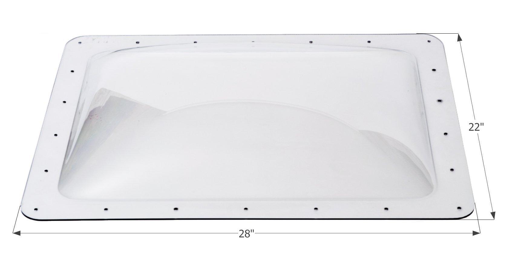 ICON 01852 0RV Skylight SL1824-24 INCH x 18 INCH x 4 INCH, Clear - High quality product image showing ICON 01852 0RV Skylight SL1824-24 INCH x 18 INCH x 4 INCH, Clear details and features