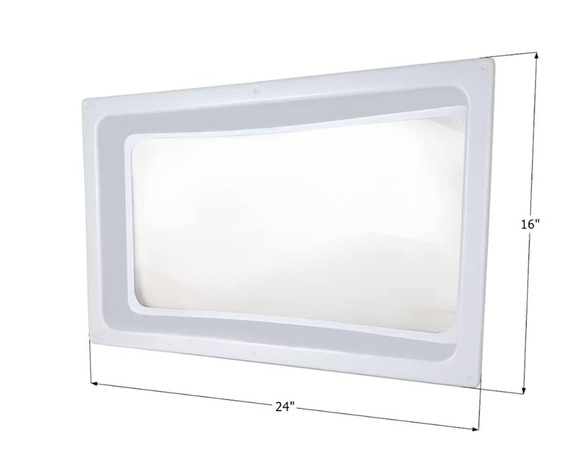 ICON 01981 0Skylight Inner Dome SL1422 for 22 INCH x 14 INCH x 5 INCH Opening - Clear