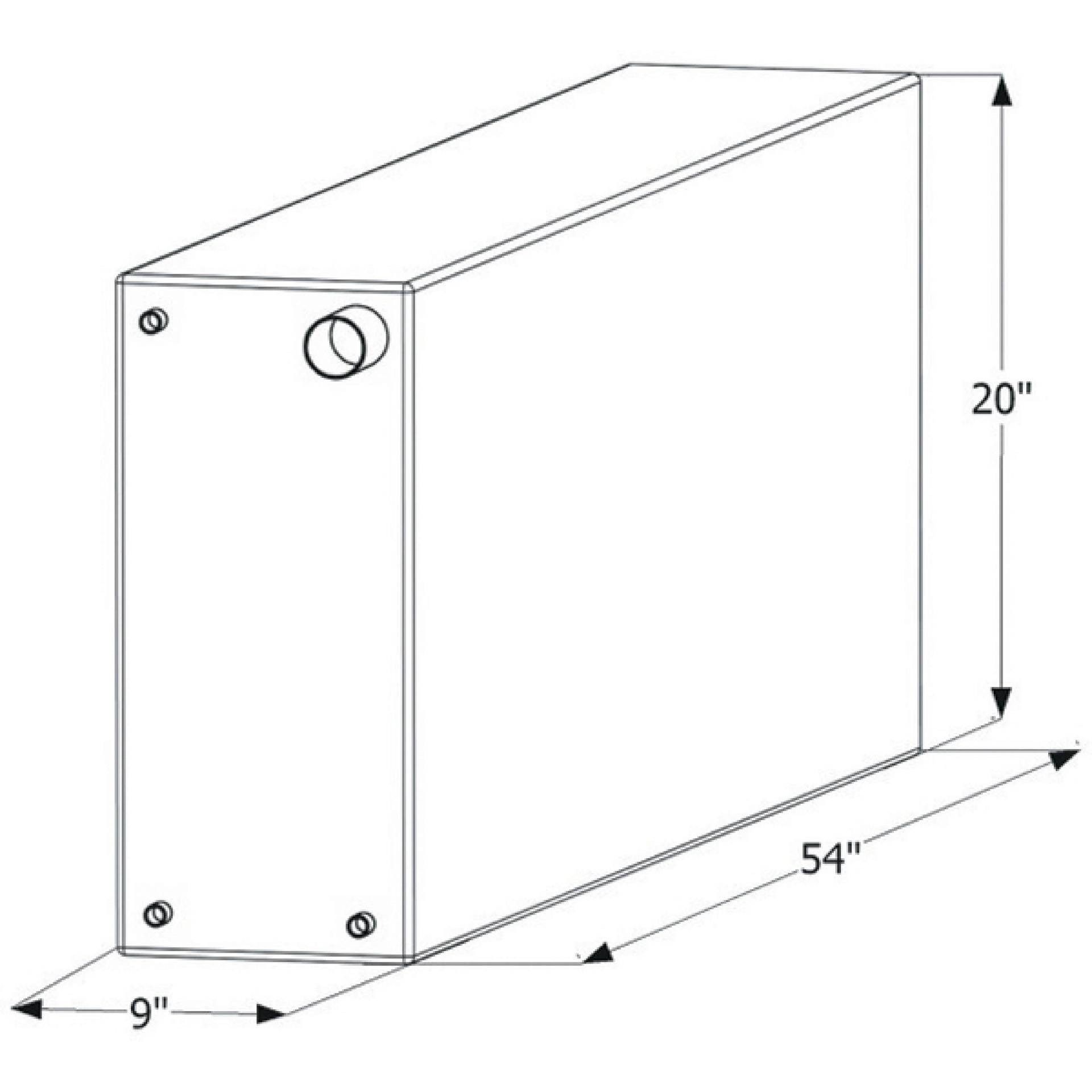 ICON 12714 12717 Fresh Water Replacement Tank, 50 Gal. - High quality product image showing ICON 12714 12717 Fresh Water Replacement Tank, 50 Gal. details and features