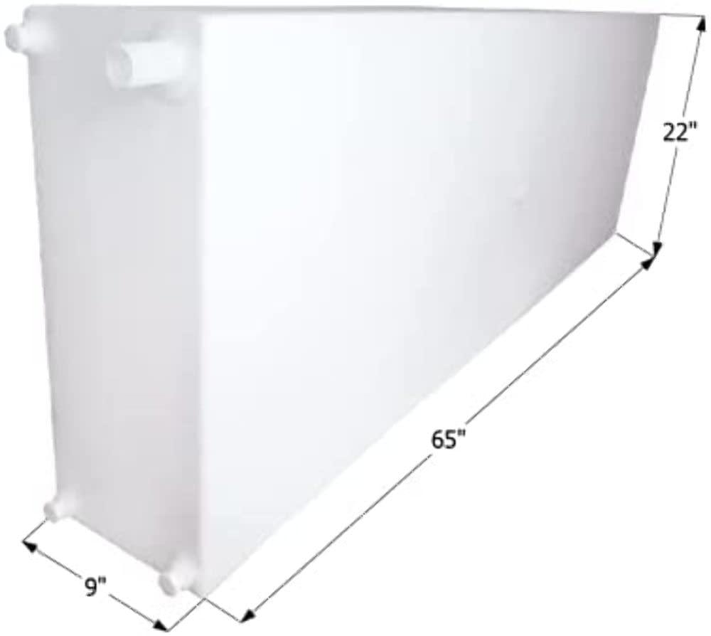 ICON 12722 Fresh Water Tank, WT2458, 65x22x9, 51 Gal., w/ 1/2 INCH Fittings - High quality product image showing ICON 12722 Fresh Water Tank, WT2458, 65x22x9, 51 Gal., w/ 1/2 INCH Fittings details and features