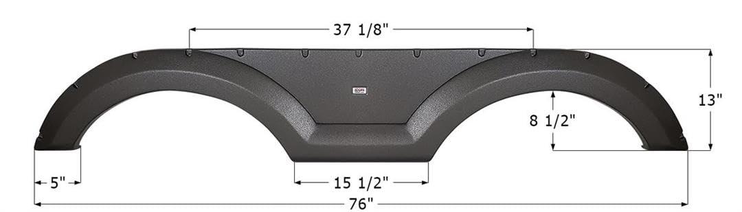 ICON 14271 Fender Skirt, Tandem, Coachmen, FS4271, Twilight Metallic Grey - High quality product image showing ICON 14271 Fender Skirt, Tandem, Coachmen, FS4271, Twilight Metallic Grey details and features