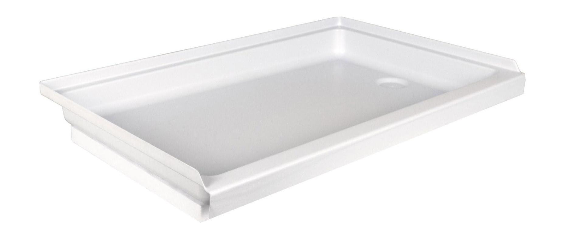 ICON 15241 Shower Pan Assembly SP2436RH-PW, Right Hand Drain - High quality product image showing ICON 15241 Shower Pan Assembly SP2436RH-PW, Right Hand Drain details and features