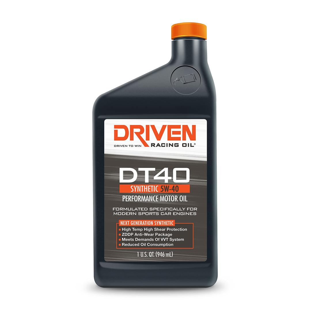 DRIVEN 02406 DT40 Street Performance High Zinc Synthetic 5w-40 Provides high temperature and high shear protection for turbos Compatible with E85 and water/Methanol injection - The Twister Group Tools product