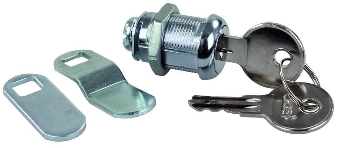 JR PRODUCTS 00315 7/8 INCH Standard Compartment Door Key Lock,Silver - The Twister Group Tools product