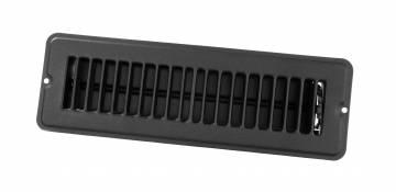JR PRODUCTS 0229135 2 INCH X 10 INCH Floor Register Dampened, Metal, Black - The Twister Group Tools product
