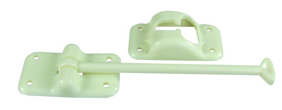 JR PRODUCTS 10454 Plastic T-Style Door Holder - Colonial White, 6 INCH - The Twister Group Tools product