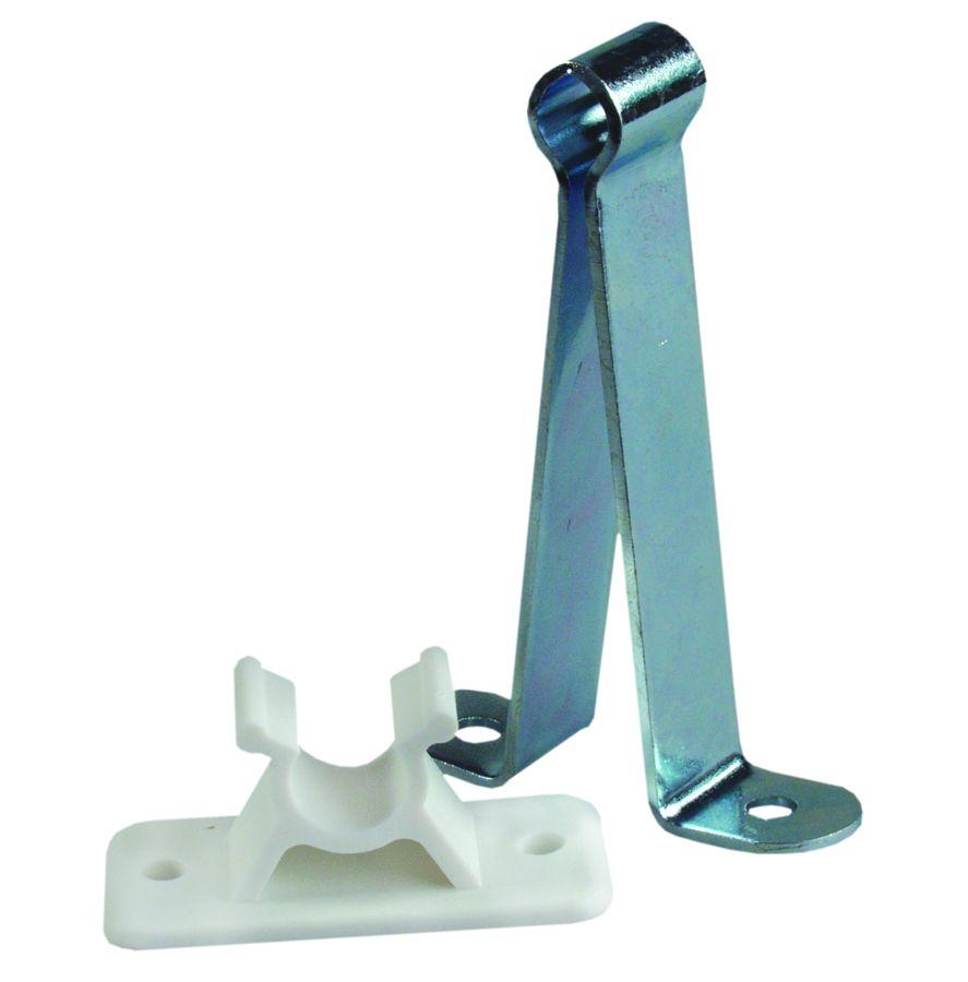 JR PRODUCTS 10545 C-Clip Style Door Holder - 3 INCH, Metal/Plastic Combo - High quality product image showing JR PRODUCTS 10545 C-Clip Style Door Holder - 3 INCH, Metal/Plastic Combo details and features