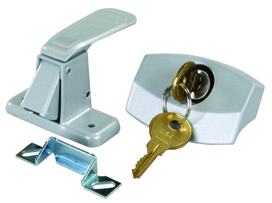 JR PRODUCTS 10805 Silver Camper Door Latch - High quality product image showing JR PRODUCTS 10805 Silver Camper Door Latch details and features
