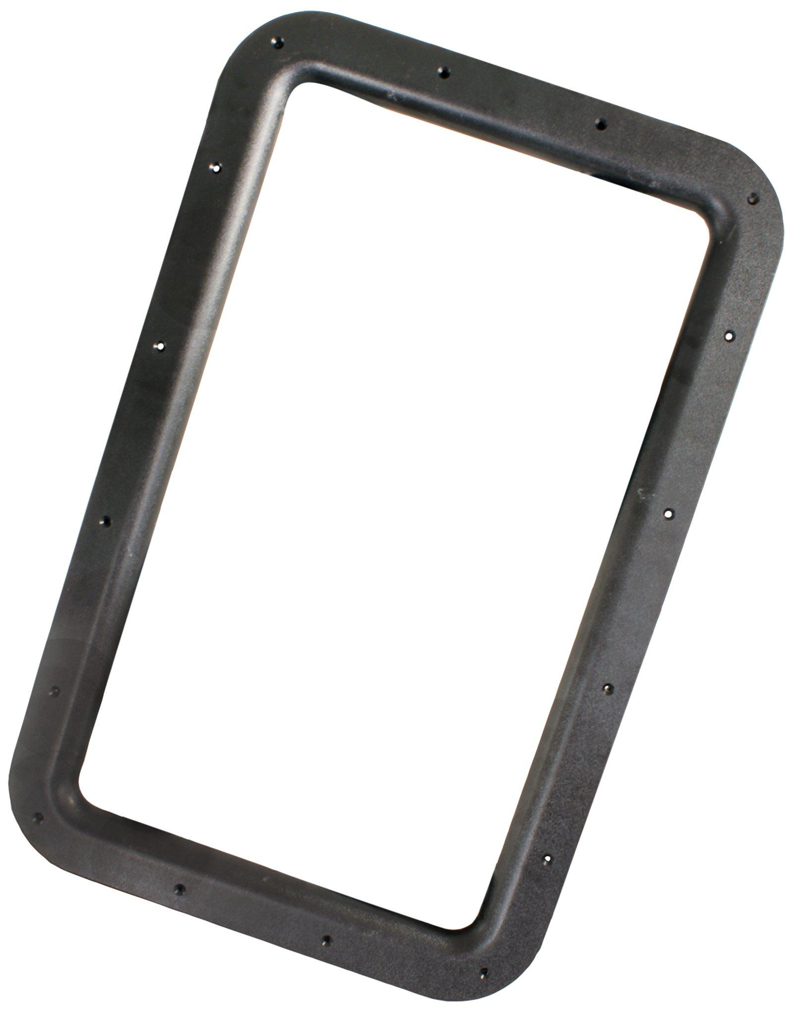 JR PRODUCTS 11021 Black RV Deluxe Entry Door Window Frame - High quality product image showing JR PRODUCTS 11021 Black RV Deluxe Entry Door Window Frame details and features