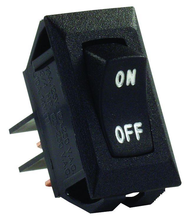 JR PRODUCTS 12595 Black SPST Labeled On/Off Switch - The Twister Group Tools product
