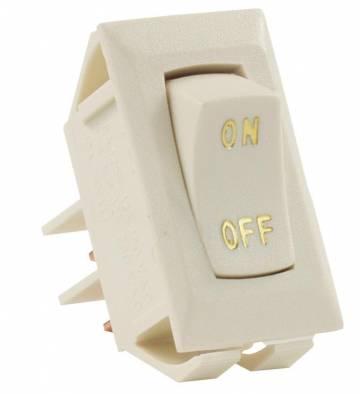 JR PRODUCTS 126115 Ivory/Gold 12V On/Off Switch (Pack of 5) - High quality product image showing JR PRODUCTS 126115 Ivory/Gold 12V On/Off Switch (Pack of 5) details and features
