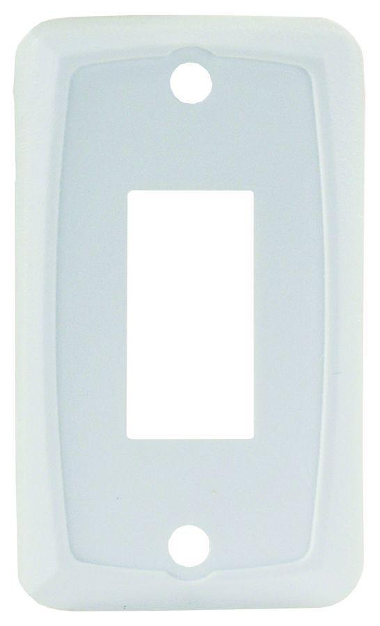 JR PRODUCTS 12845 White Single Switch Face Plate - High quality product image showing JR PRODUCTS 12845 White Single Switch Face Plate details and features