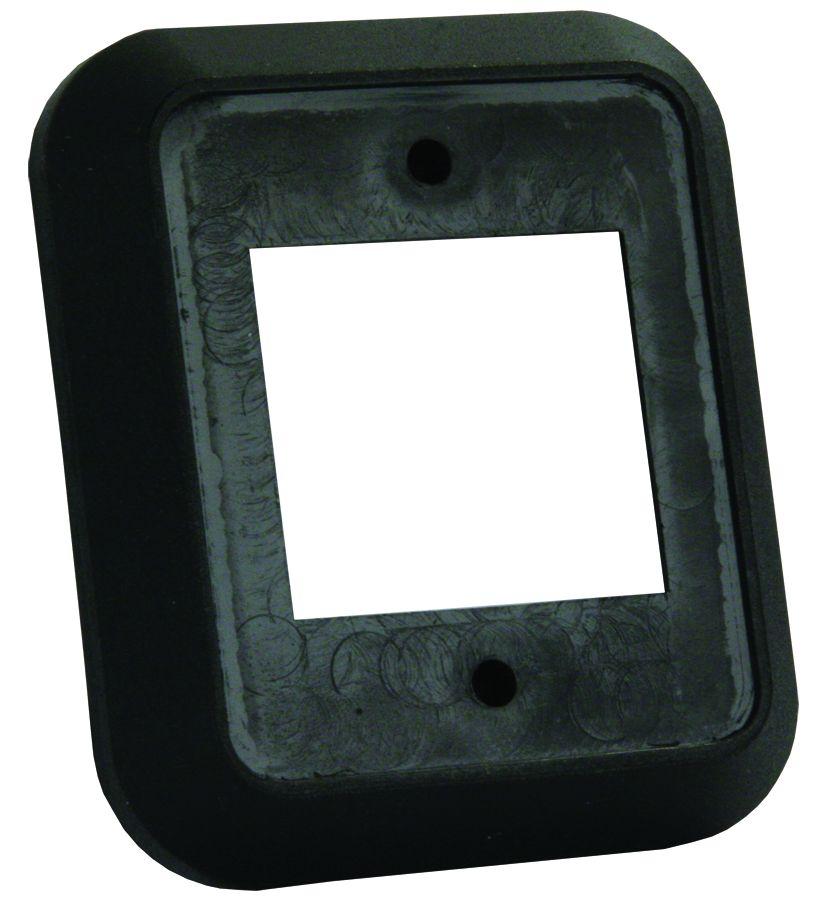 JR PRODUCTS 13525 Double Switch Wall Spacer - Black - High quality product image showing JR PRODUCTS 13525 Double Switch Wall Spacer - Black details and features