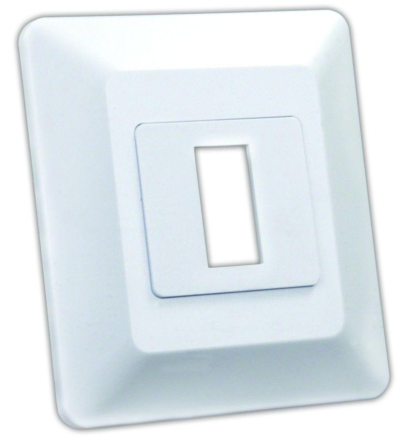 JR PRODUCTS 13605 Switch Base and Face Plate - Single,White - High quality product image showing JR PRODUCTS 13605 Switch Base and Face Plate - Single,White details and features