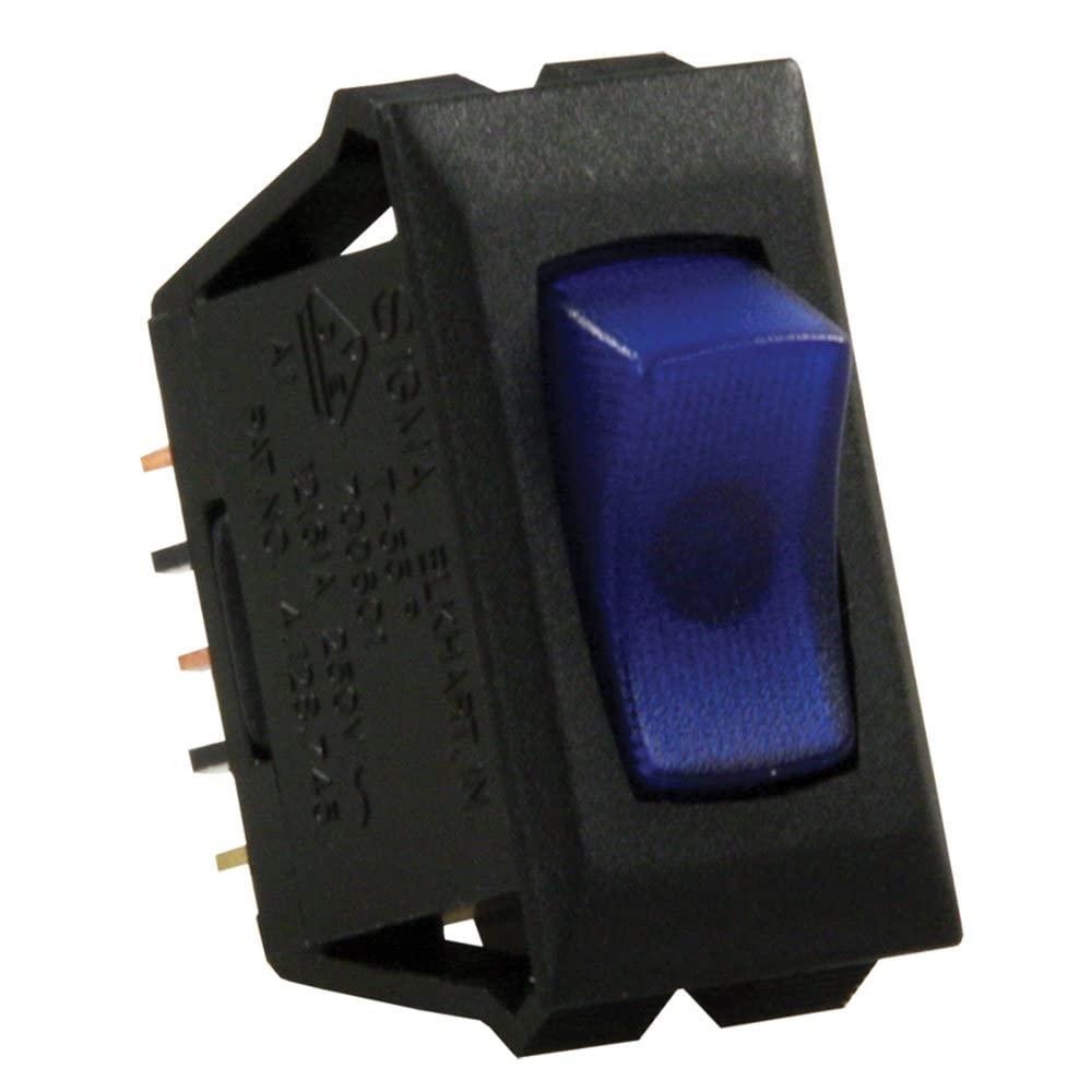 JR PRODUCTS 13685 Blue/Black SPST Illuminated On/Off Switch - The Twister Group Tools product