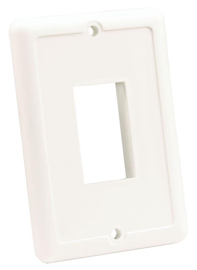 JR PRODUCTS 14035 White Single Switch Plate - The Twister Group Tools product