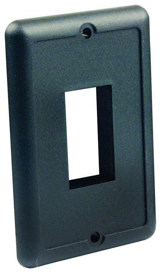 JR PRODUCTS 14045 Black Single Switch Plate - The Twister Group Tools product