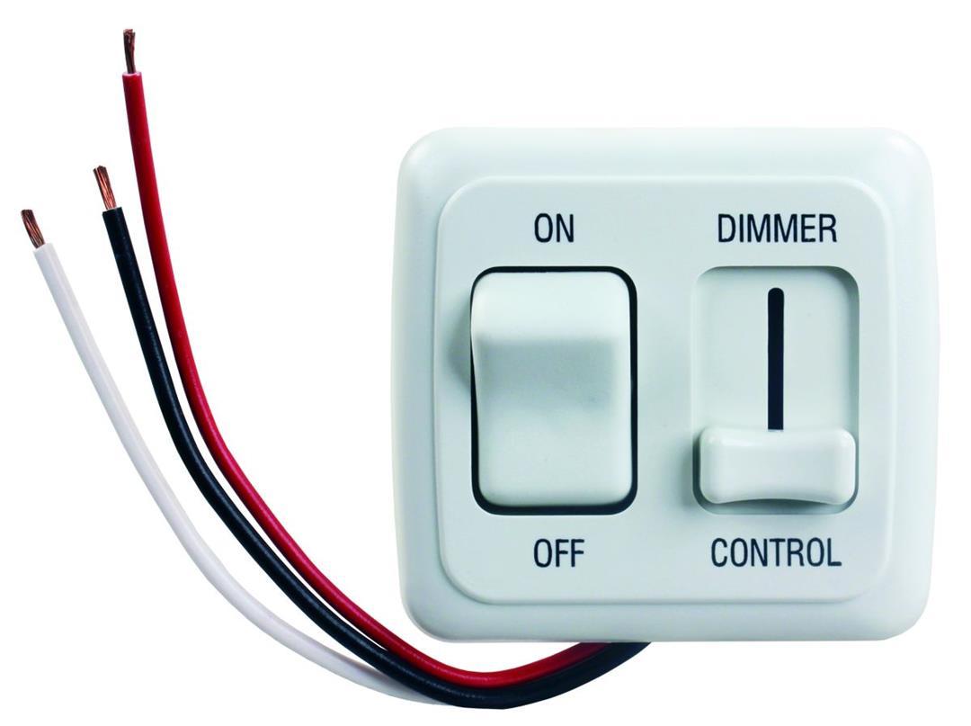 JR PRODUCTS 15205 White LED Dimmer On/Off Switch - The Twister Group Tools product