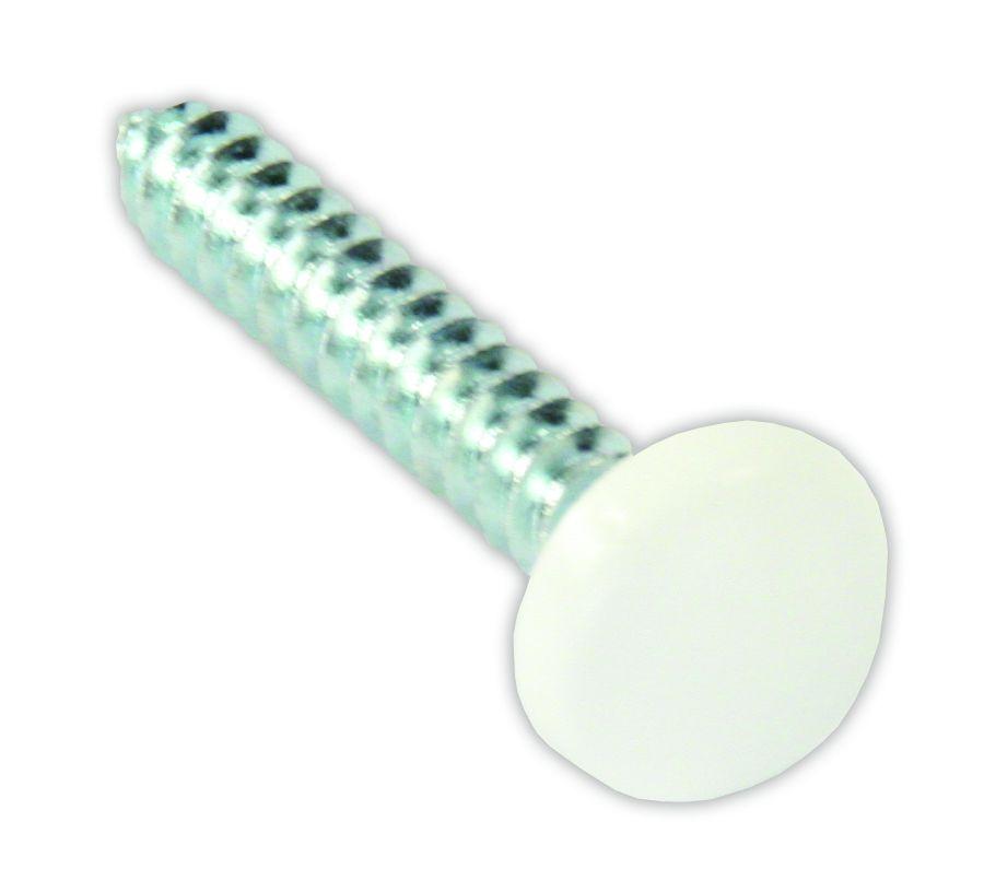 JR PRODUCTS 20415 Kappet Screws with Covers, 4 - White - High quality product image showing JR PRODUCTS 20415 Kappet Screws with Covers, 4 - White details and features