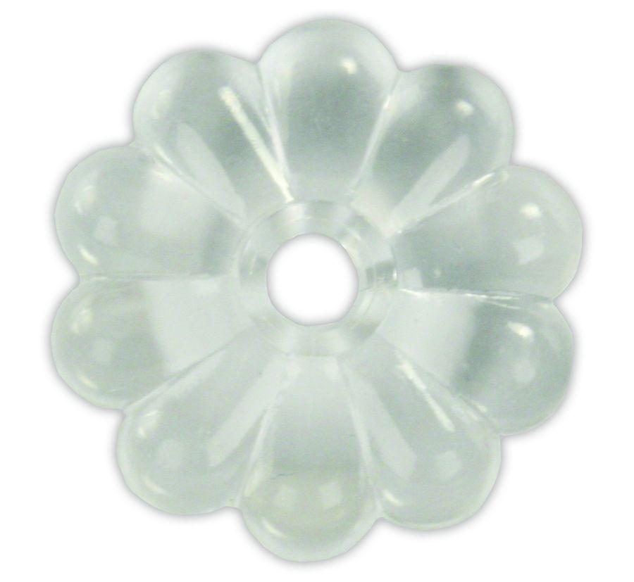 JR PRODUCTS 20465 Plastic Rosette, 4 - Clear - High quality product image showing JR PRODUCTS 20465 Plastic Rosette, 4 - Clear details and features