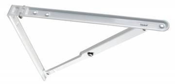 JR PRODUCTS 20725 Folding Shelf Bracket - White, 12 INCH x 12 INCH x 16.50 INCH - High quality product image showing JR PRODUCTS 20725 Folding Shelf Bracket - White, 12 INCH x 12 INCH x 16.50 INCH details and features