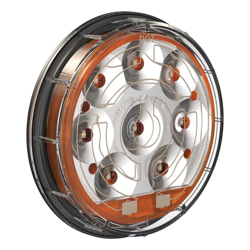 JW SPEAKER 0347814 234 Turn HTD 12/24V 4 INCH Round Dot Harn