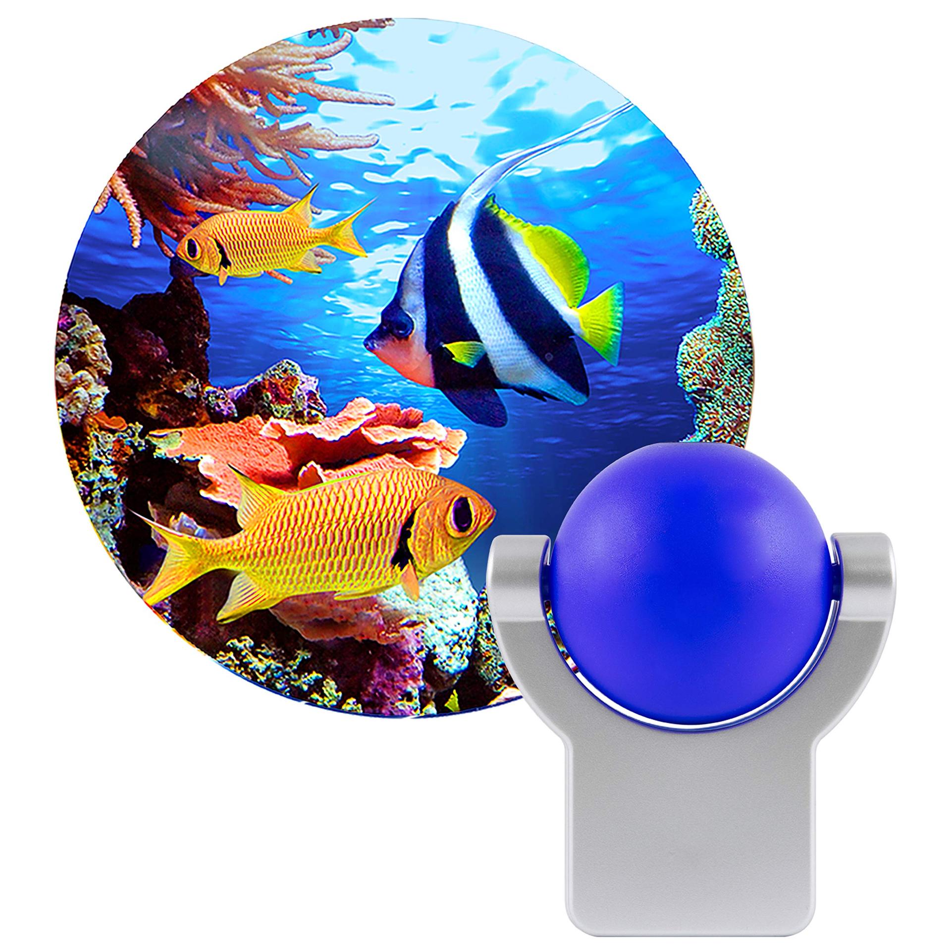 JASCO 11296 Tropical Fish LED Night Light Projector, Plug-In, Light Sensing, Auto On/Off, Dusk-to-Dawn Sensor, Projector Ocean/Sea - High quality product image showing JASCO 11296 Tropical Fish LED Night Light Projector, Plug-In, Light Sensing, Auto On/Off, Dusk-to-Dawn Sensor, Projector Ocean/Sea details and features