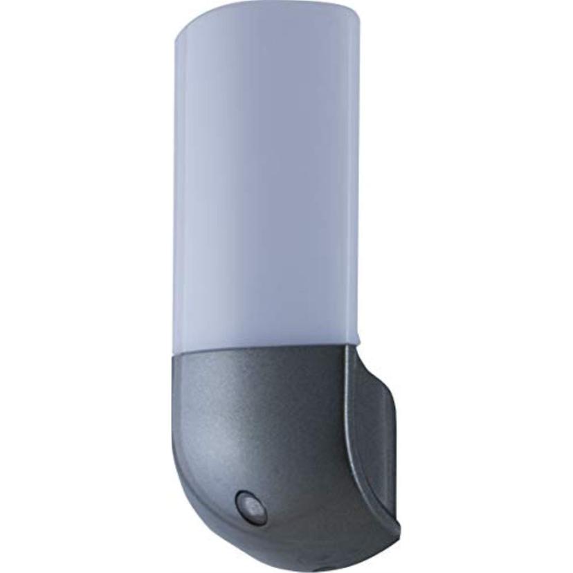 JASCO 37102 LED Automatic Night Light, Smart Dusk-to-Dawn Sensor, Plug-in, Energy Efficient, Ideal for Bedroom, Bathroom, Kitchen, Hallway, Charcoal, 2 Pack