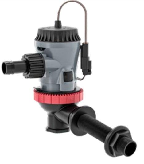 JOHNSON PUMP 10-13643-01 AQUA O2 FLEX MOUNT 800GPH AERATOR P, Cartridge Aerator Pump; 800 Gallon Per Hour; 3/4 Inch Hose Size; 12 Volt; 3.7 Amp; 5 Amp Fuse Size; ABS Plastic Body/ 316 Stainless Steel Shaft/ Nitrile Rubber Seal; 16 Gauge Wire - The Twister Group Tools product