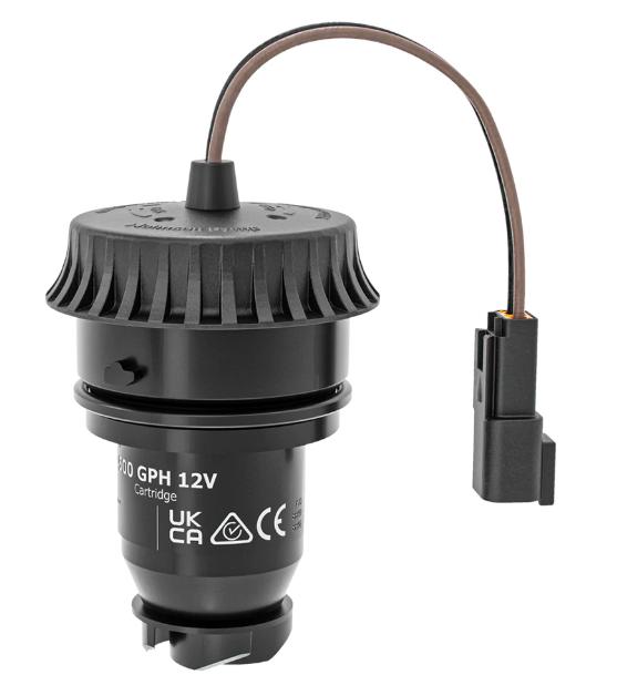 JOHNSON PUMP 09-36336-01 AQUA SERIES 500GPH REPLACEMENT CART, Replacement For Aqua Void Bilge Pumps; 500 Gallon Per Hour; 12 Volt; Black; PC-ABS