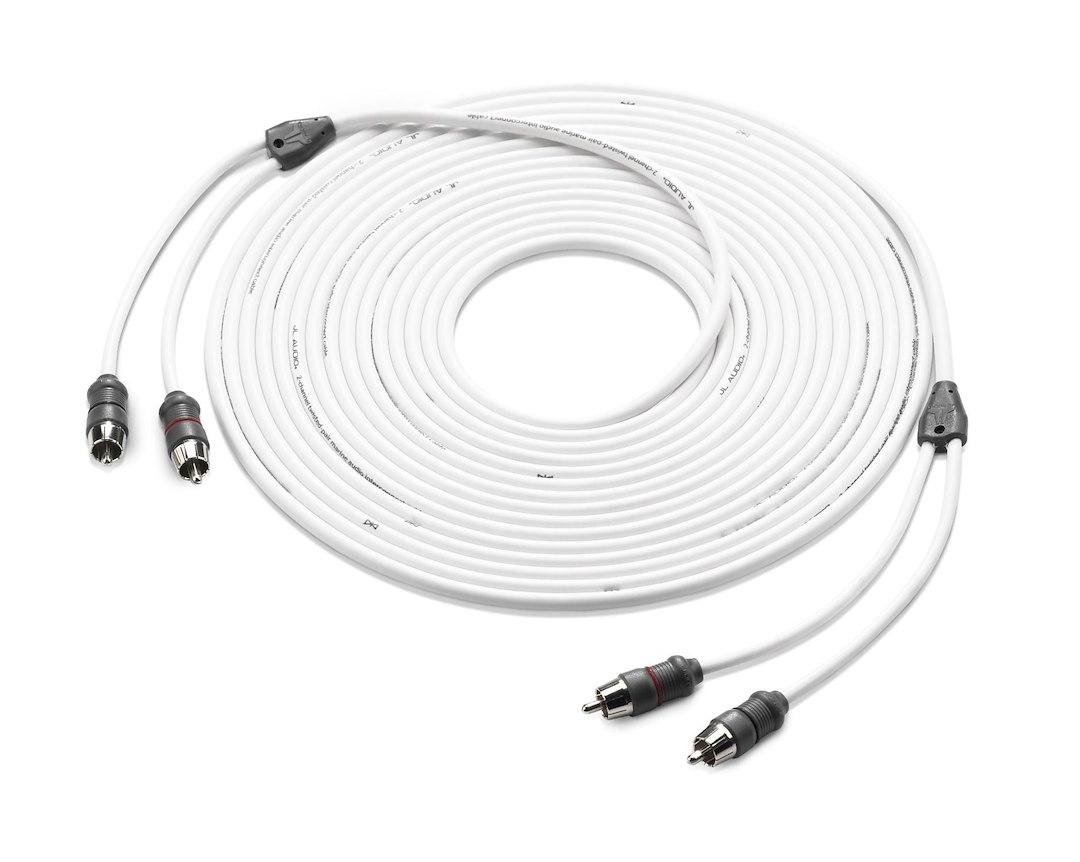 JL AUDIO 010-13415-00 XMD-WHTAIC2-25, 2-Channel; 25 Foot Length; White Cable With Black Connector - The Twister Group Tools product