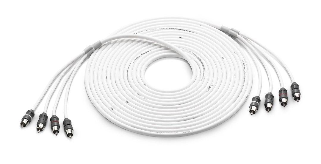 JL AUDIO 010-13475-00 XMD-WHTAIC4-25, 4-Channel; 25 Foot Length; White Cable With Black Connector - The Twister Group Tools product