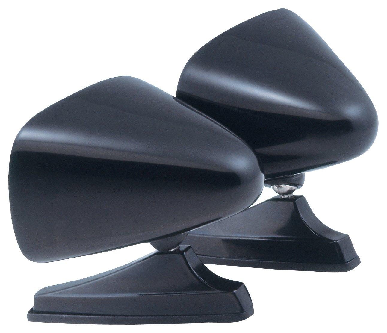 K SOURCE 1600B Exterior Mirror; Dual Sport; Aftermarket Replacement; Set Of 2; Black; Manual; Non-Foldaway; Without Heated Mirrors; Without Turn Signal Indicators - High quality product image showing K SOURCE 1600B Exterior Mirror; Dual Sport; Aftermarket Replacement; Set Of 2; Black; Manual; Non-Foldaway; Without Heated Mirrors; Without Turn Signal Indicators details and features