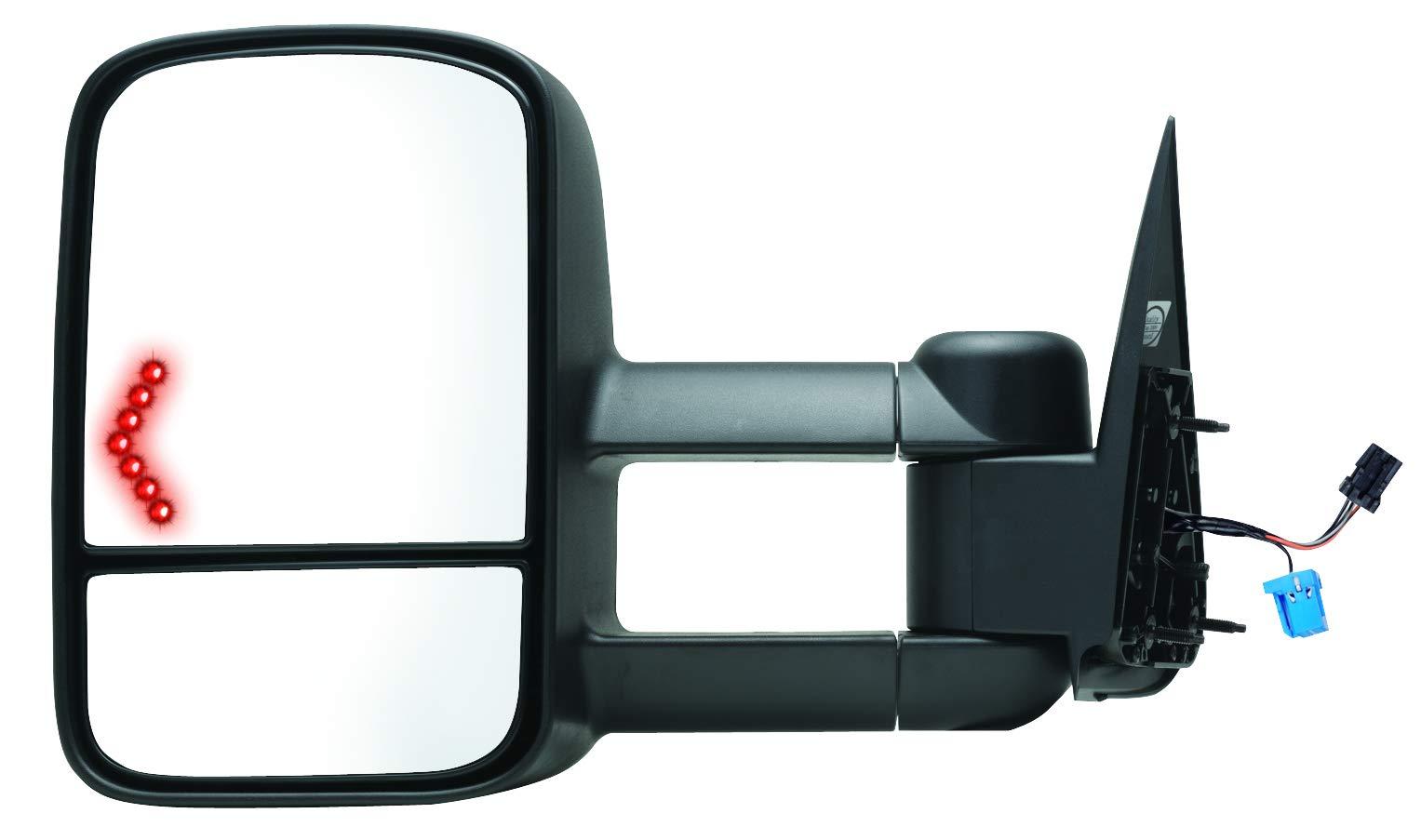 K SOURCE 62075G Passenger Side Towing Mirror for Escalade, Avalanche, Suburban, Tahoe, Yukon, Silverado, Sierra, Silverado/Sierra Classic, Arrow Signal, foldaway, Power Heated - High quality product image showing K SOURCE 62075G Passenger Side Towing Mirror for Escalade, Avalanche, Suburban, Tahoe, Yukon, Silverado, Sierra, Silverado/Sierra Classic, Arrow Signal, foldaway, Power Heated details and features