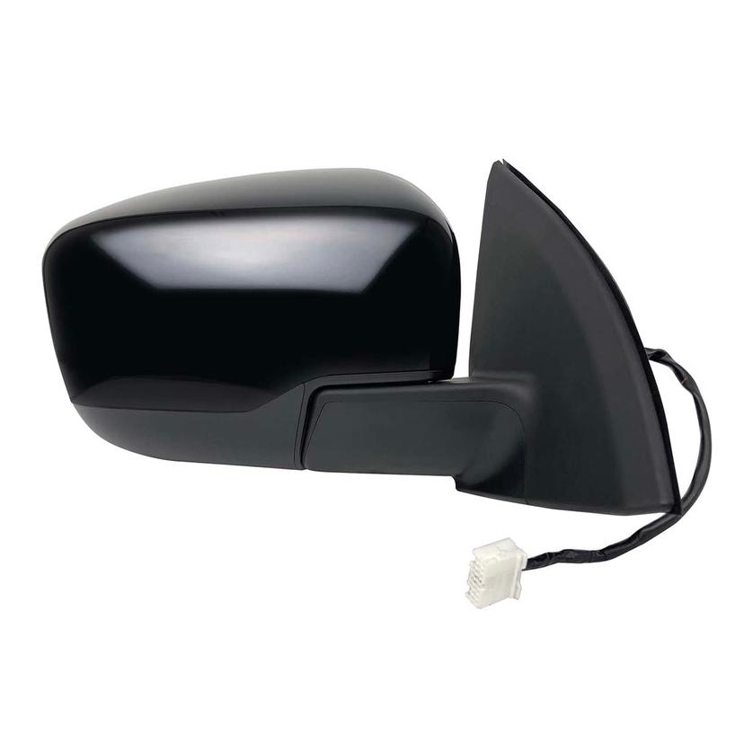 K SOURCE 68141N Passenger Side Mirror for Nissan Rogue Sport Models (textured black w/PTM cover, foldaway), w/o signal, w/o Camera