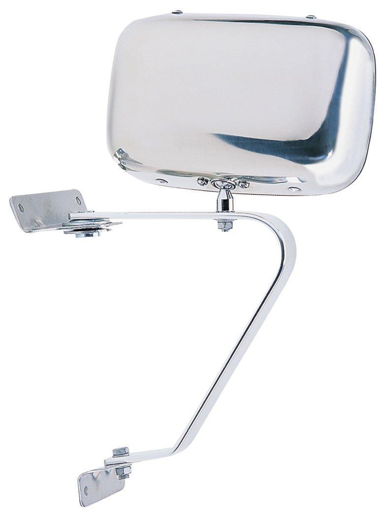 K SOURCE H3661 Mirror for Ford Bronco, F150, F250, 1997 F250 HD, F350, chrome, foldaway, Fits LH or RH, Manual