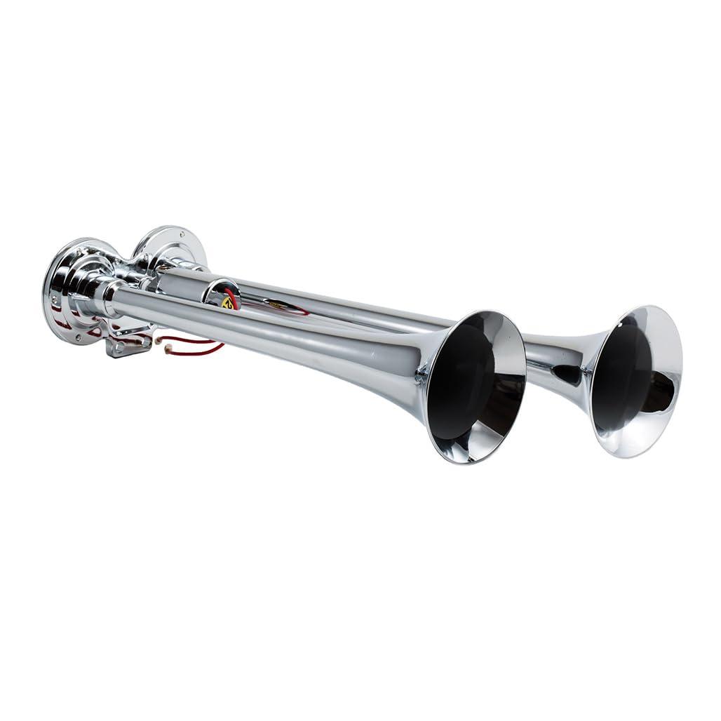 KLEINN 102 Air Horns Dual Truck Horn - Chrome-Plated Copper - The Twister Group Tools product
