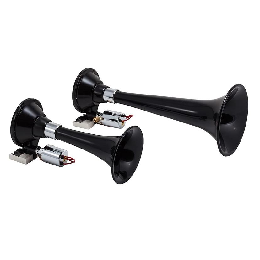 KLEINN 220 Air Horns Dual Train Horn - Black