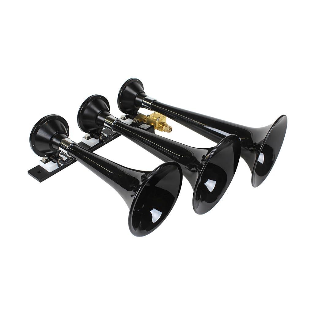 KLEINN 230 Air Horns Triple Train Horn - Black - High quality product image showing KLEINN 230 Air Horns Triple Train Horn - Black details and features