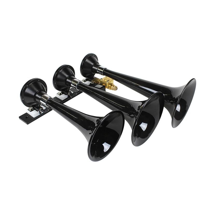 KLEINN 230 Air Horns Triple Train Horn - Black