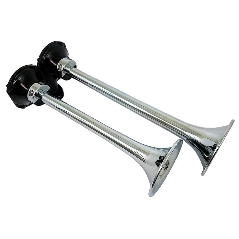 KLEINN 401 Air Horns Dual Roof Mounted Truck Horn - Chrome