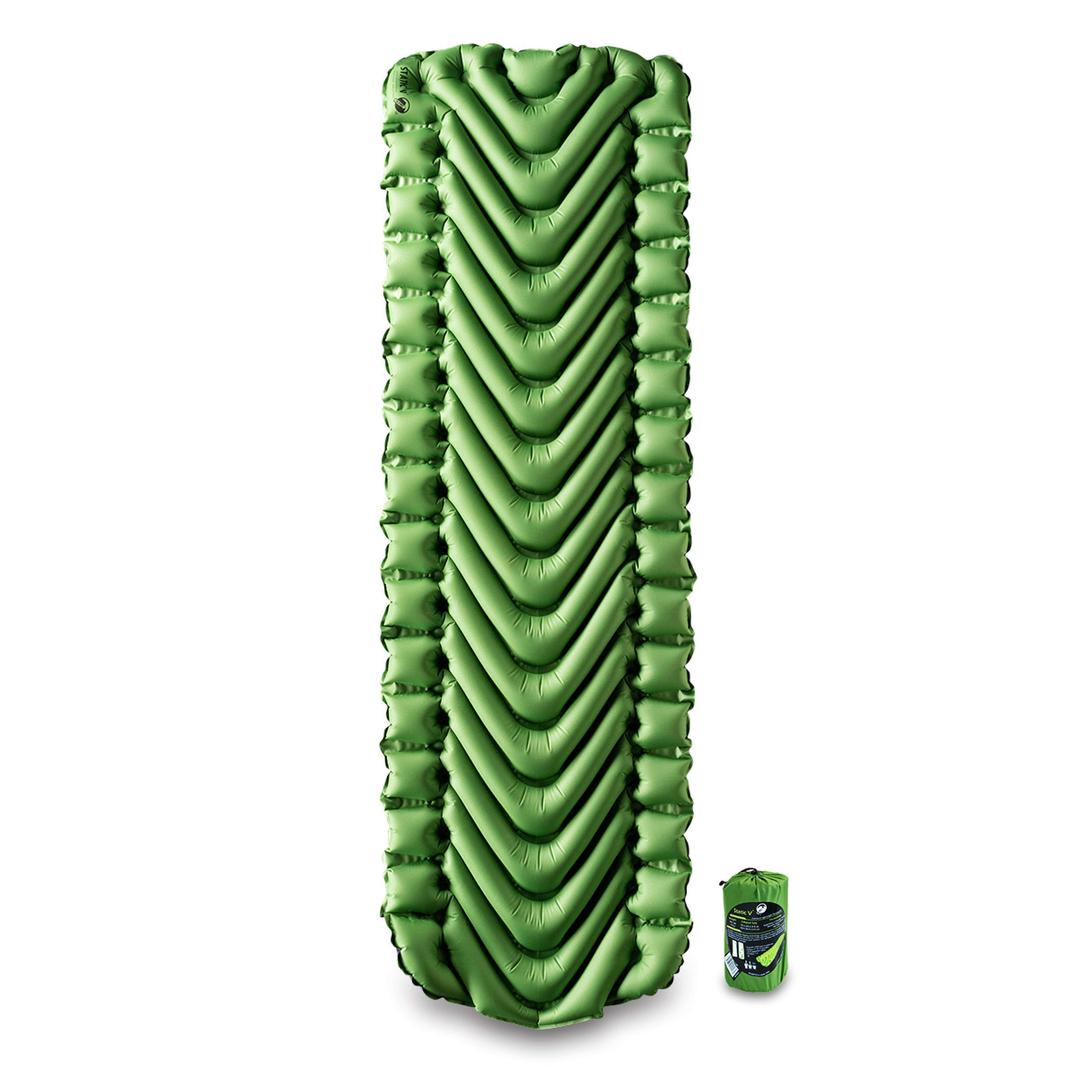 KLYMIT 06SVGR02C Static V Lightweight Inflatable Sleeping Pad | Comfortable, Lightweight, Easy to Inflate Portable Air Bed Mattress for Camping, Backpacking and Hiking INCH Green - The Twister Group Tools product